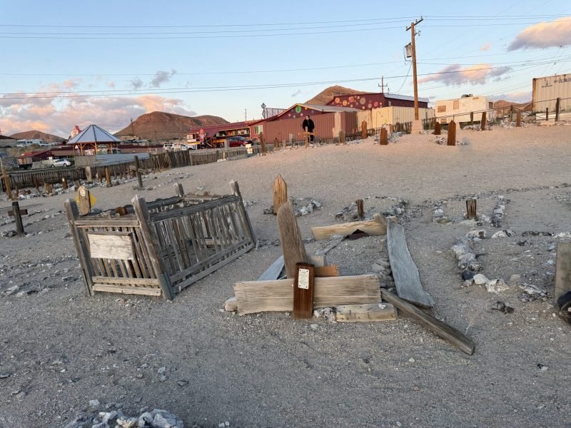 Area 51 Spring Break Trip 2026 - haunted old Tonopah Cemetery, Tonopah, Nevada. https://technowanderer.com/?p=9213  Adventures of Thomas and Cian, April 16, 2026.  https://technotink.net/adventures/  No use of photos or media without permission (c) 2026 Thomas Baurley, Techno Tink media www.technotink.com. All rights reserved.