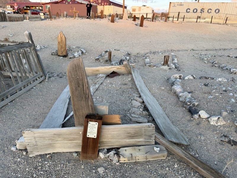 Area 51 Spring Break Trip 2026 - haunted old Tonopah Cemetery, Tonopah, Nevada. https://technowanderer.com/?p=9213  Adventures of Thomas and Cian, April 16, 2026.  https://technotink.net/adventures/  No use of photos or media without permission (c) 2026 Thomas Baurley, Techno Tink media www.technotink.com. All rights reserved.