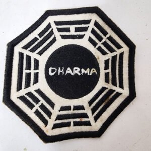 Black and white Dharma Compound Patch from LOST series