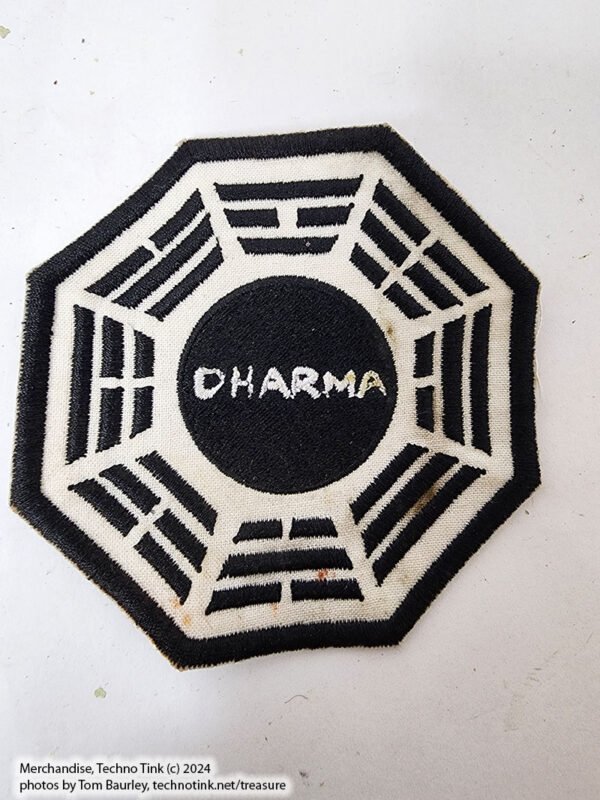 Black and white Dharma Compound Patch from LOST series