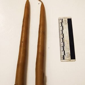 Taper/Candlestick: Beeswax, Natural.  hand-made - single or pair candlestick: 8-9"