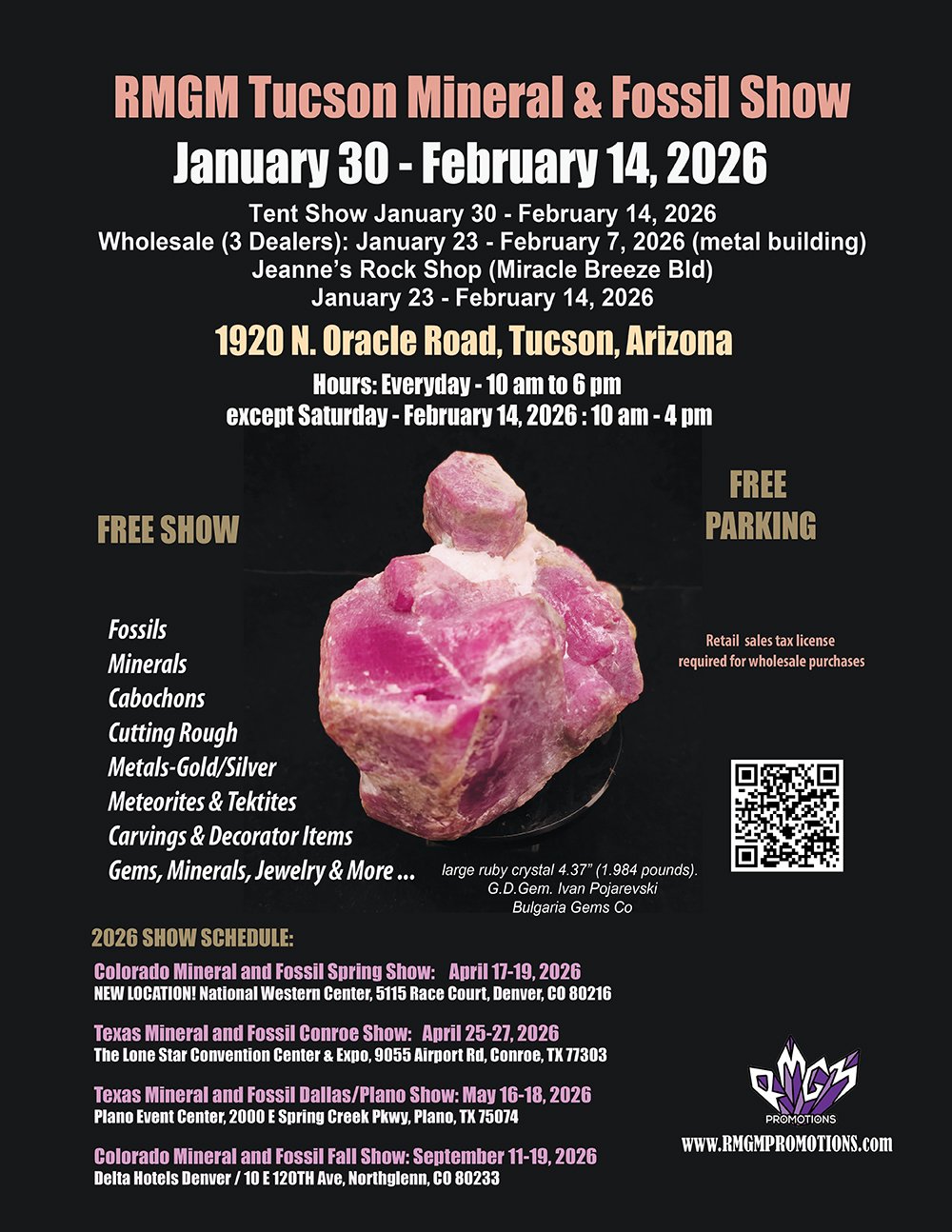 The 2026 RMGM Tucson Show Coming Soon!